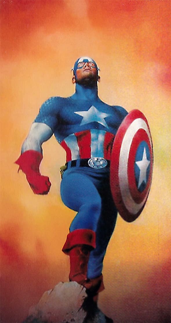 Captain America painting